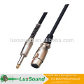 XLR cable, male 1/4'' jack to female XLR mic cable
